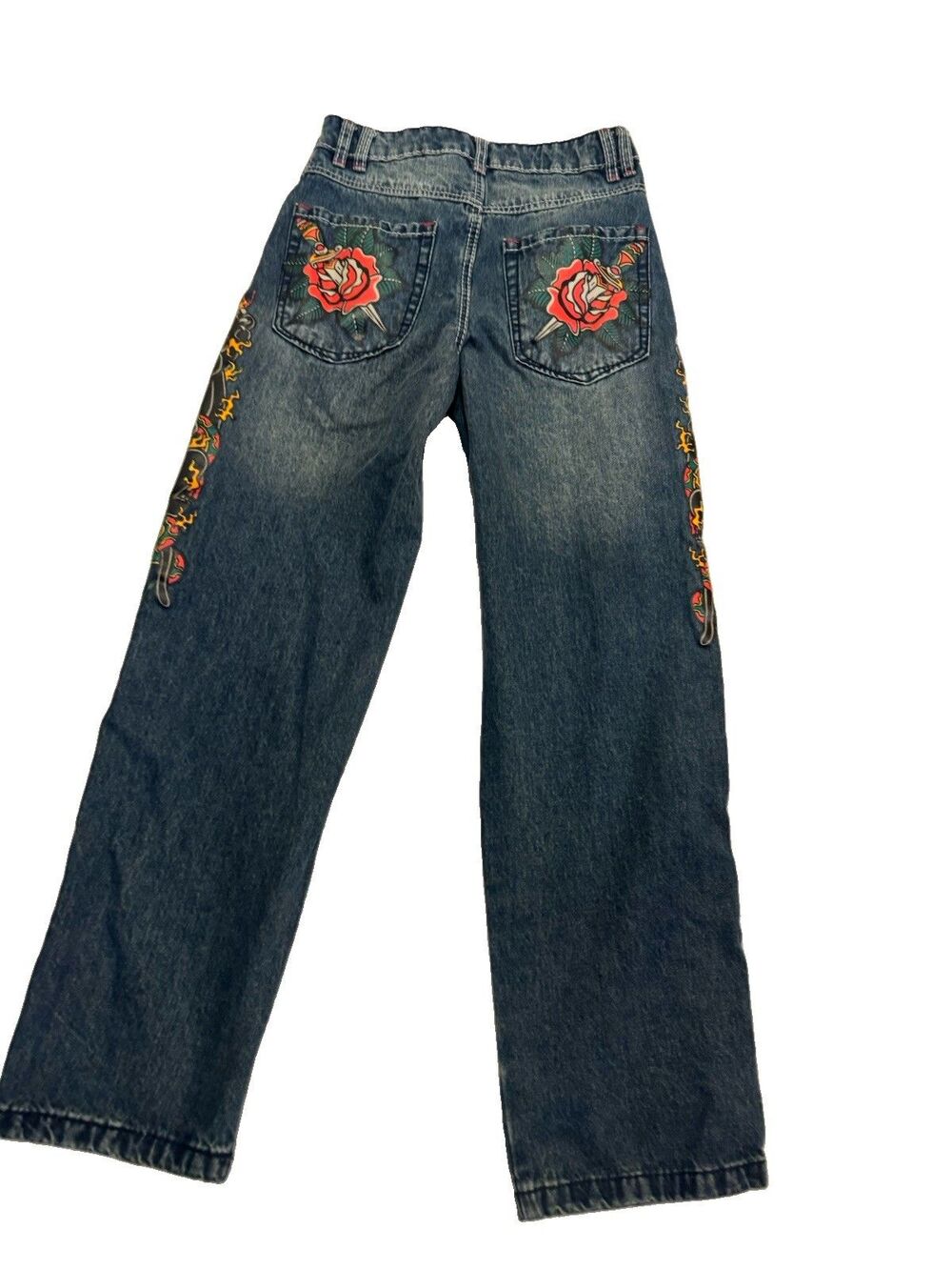 Ninth Hall Idle Cougar Snake Denim Jeans Blue Size 0 - Picture 2 of 9